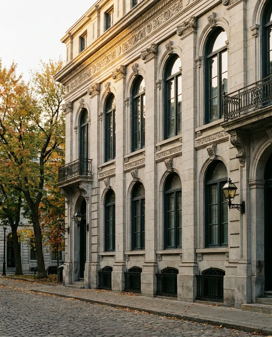 The firm's heritage greystone building in Old Montréal